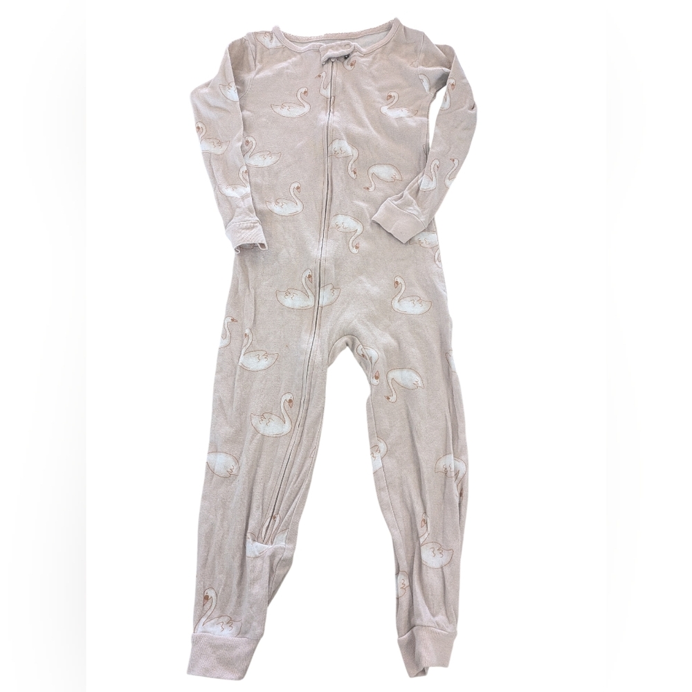 🌞4/20$ Carter's Cream Swan Print Footie
